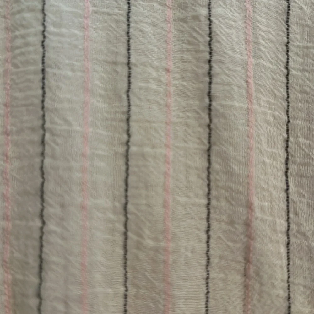 Universal Thread womens blouse size M beige/pink and black design 💯 cotton - Picture 8 of 9
